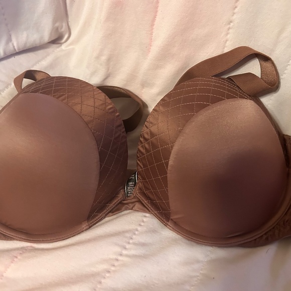 Victoria's Secret Brown Satin 38D Push Up Bra - Picture 1 of 4